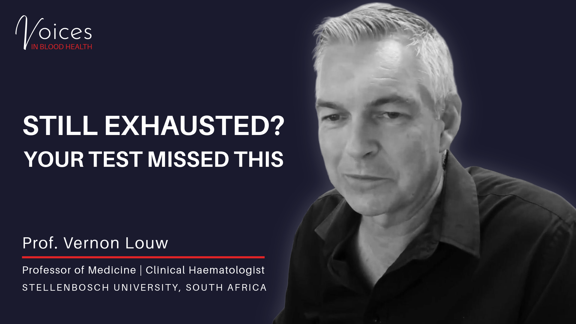 Your Blood Test Said Normal. But You're Still Exhausted. Here's Why. | Prof. Vernon Louw