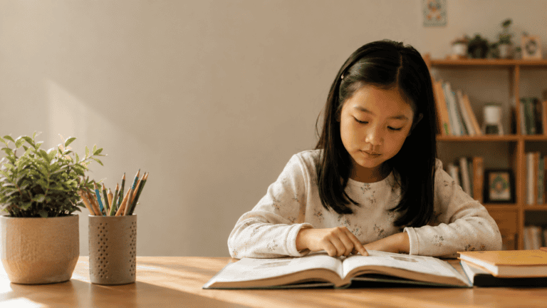 A child at home in a quiet, thoughtful moment, illustrating that iron deficiency in children often shows up in subtle, everyday ways